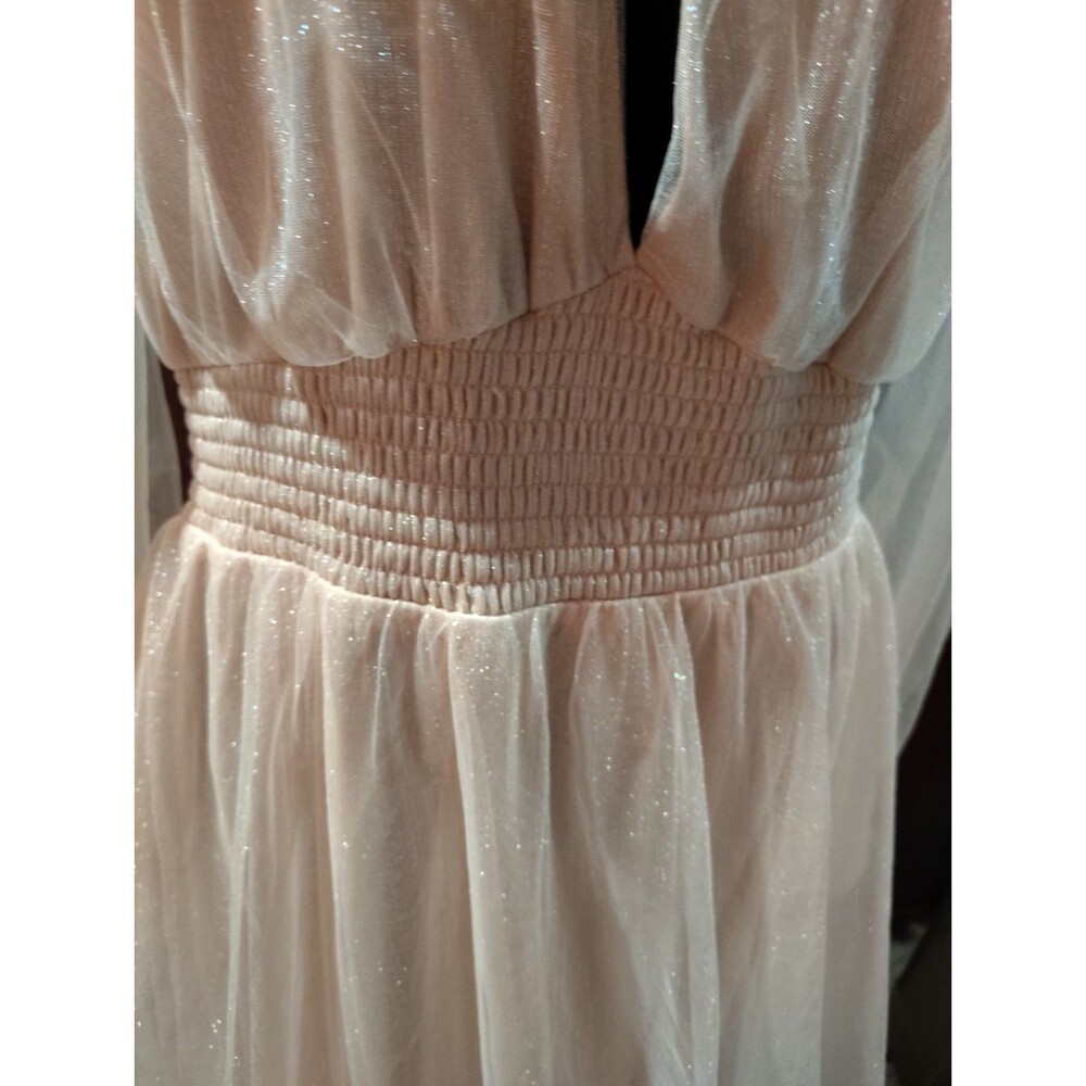 Baltic Born Layla Tulle Maxi Dress Shimmer Pink Romantic Floral Size 1XL NWT - Picture 5 of 16